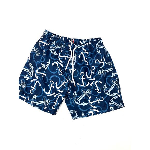 Franks Australia Men's Swim Trunks Nautical Blue Anchors Size Large NWOT - Picture 3 of 5